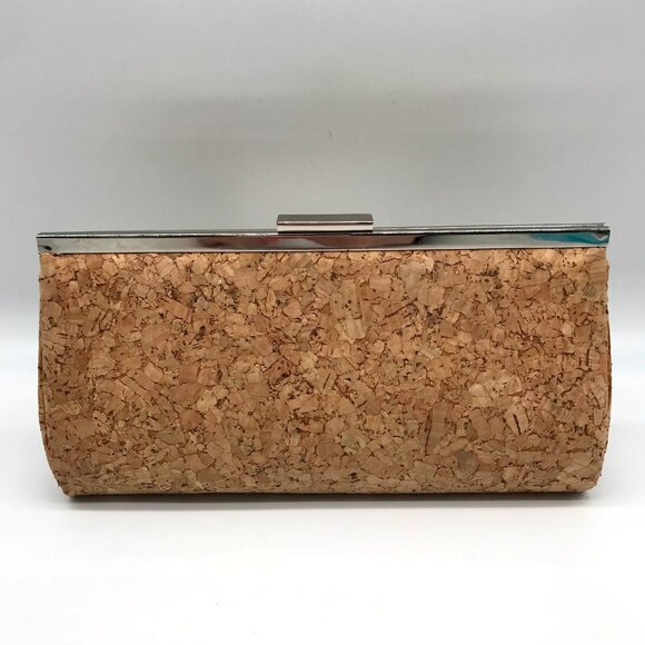 Unbranded Light Brown Corkscrew Clutch - Picture 2 of 10